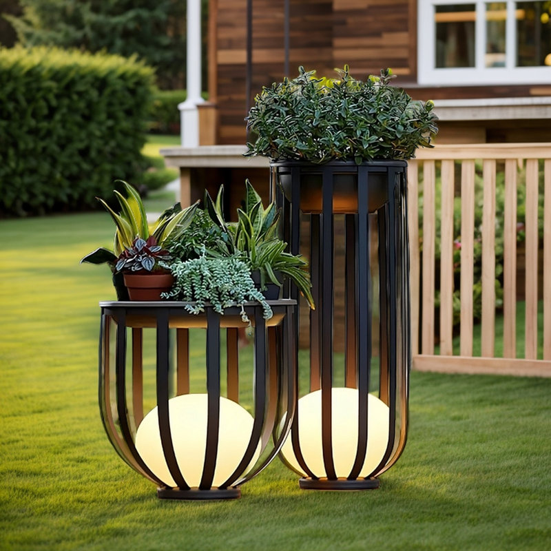 Outdoor Solar Power Pathway Light with LED Lights