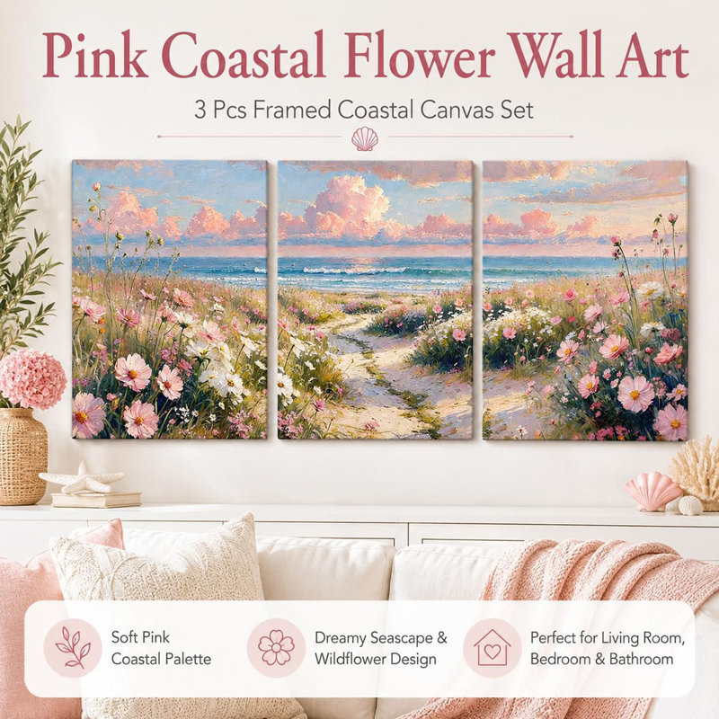 3 Piece Wrapped Canvas Wall Art