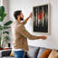Forest Sun Modern - Wrapped Canvas-786675014-786675016