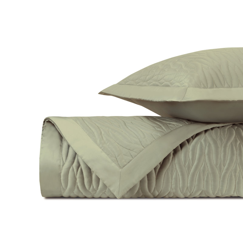 Napa Coverlet Set, Crystal Green, King Coverlet + 3 Euro Shams