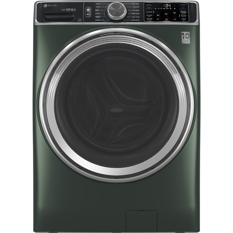 GE Profile 5.5 Cu. Ft. Capacity Smart Front Load Energy Star Steam Washer With Ultrafresh Vent System Plus And Smart Wash And Rinse