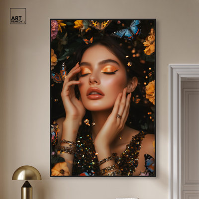 Dreaming of Butterflies and Whimsy II Canvas Print Fashion Wall Decor by Art Remedy