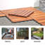 Dalles de terrasse emboîtables en bois d'acacia de 30 cm x 30 cm-113988961