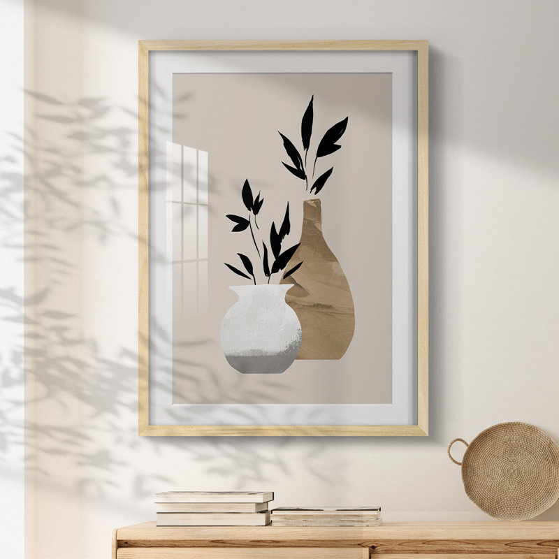 Marble VI - toile tendue avec châssis, H 28,5 po x l 20,5 po, Naturel