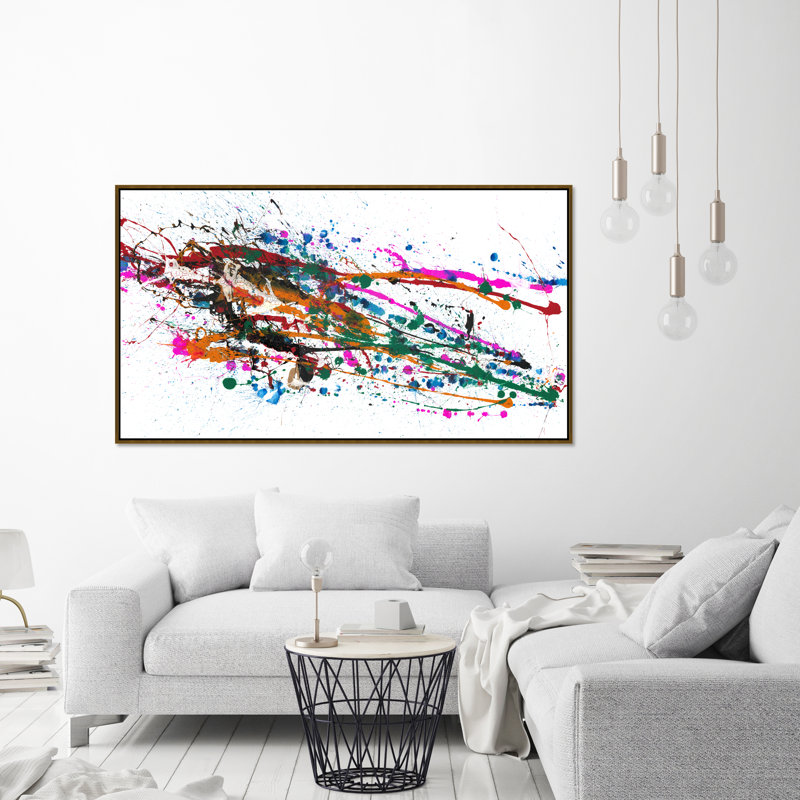 Abstract Painting by Danielle Davis, Image Brush Gel, 31.75" H x 55.75" W