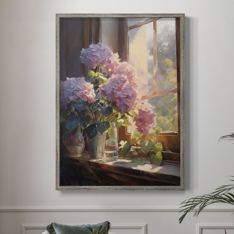 Reproduction encadrée FLORAL Series DCCLxxxx - bois massif, H 15 po x l 12 po
