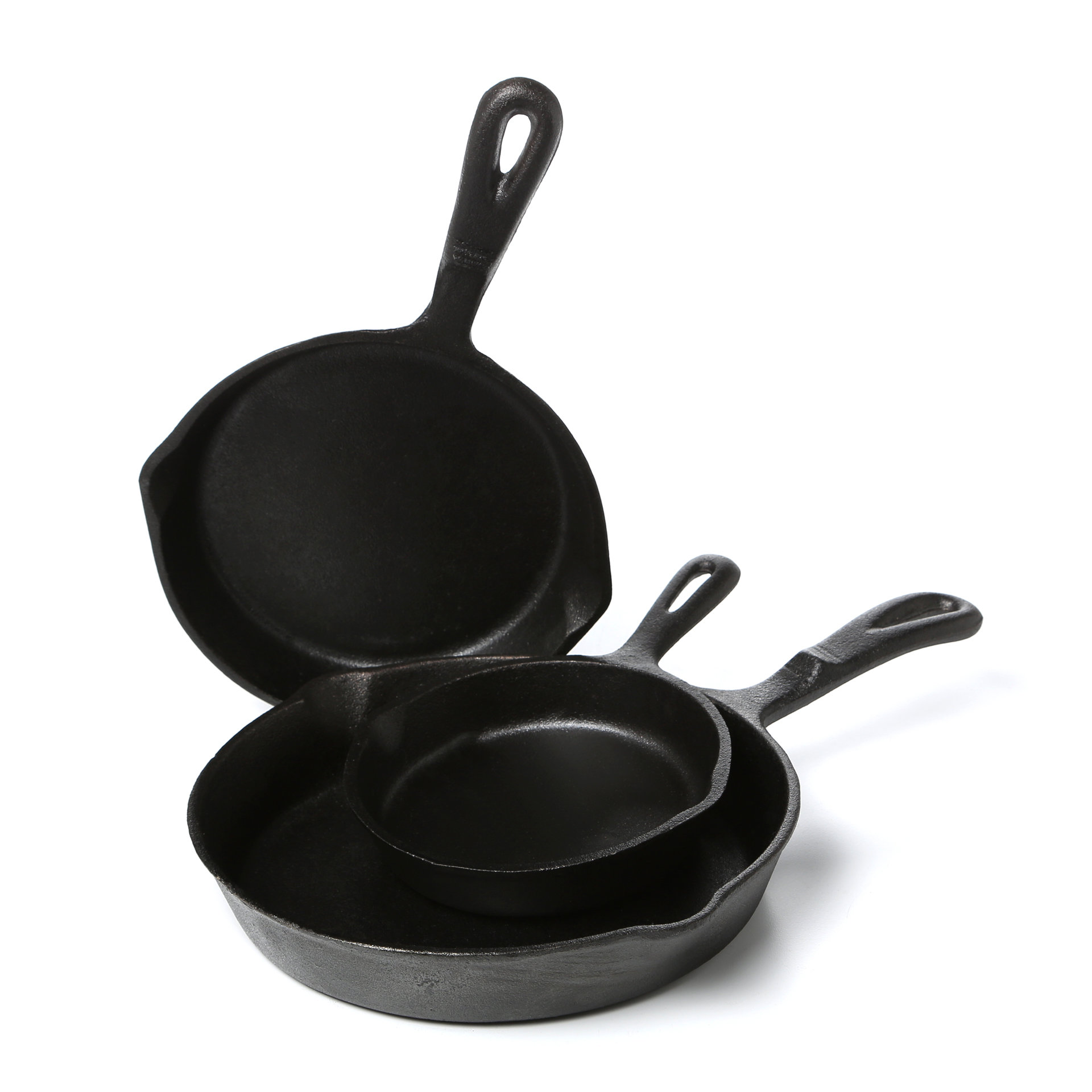 Universal Housewares Starcraft Seasoned Cast Iron NonStick Skillet Set