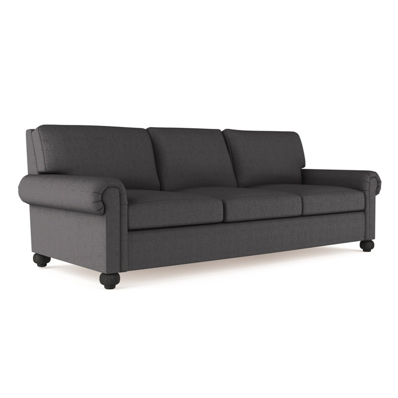 Canapé Leroy, Ponce de lin Box Weave, H 36 po x l 84 po x P 49 po, Ébène