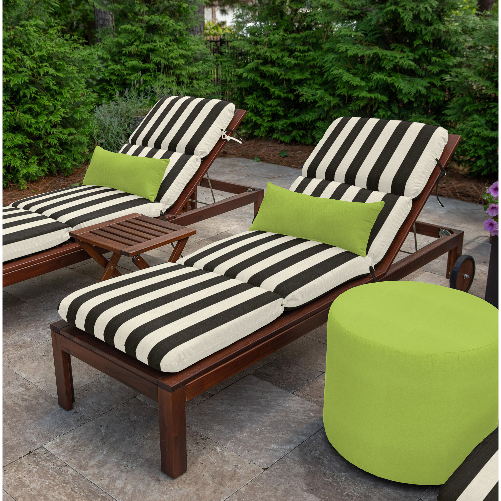 Marlowe Sunbrella® 1-Piece Outdoor Chaise Cushion, Maxim Classic Sunbrella®