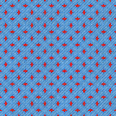 Tapis abstrait bleu / rouge