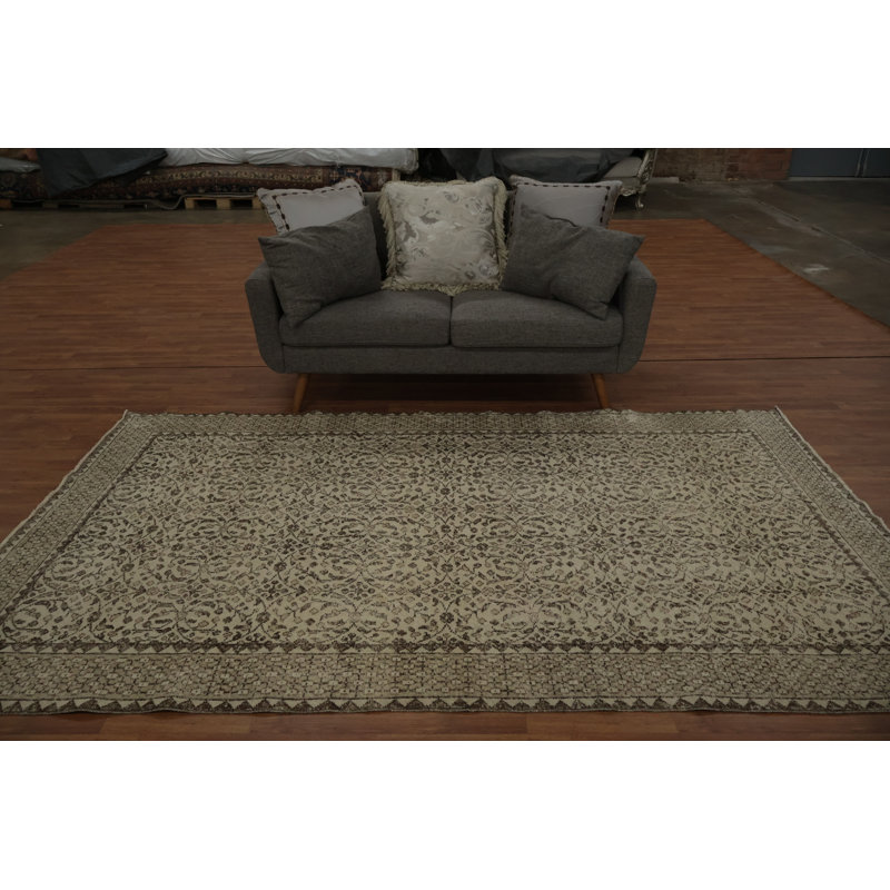 Tons neutres chics: tapis au motif exquis 6 x 9