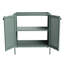 Meuble-lavabo moderne autoportant de 30 po - Bvb05730gn-1. Fabrication en acier laminé à froid, et. Rangement spacieux avec tablettes réglables. Armoire à double porte. Plateau de lavabo amovible. Finition menthe. Robinet non