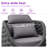 Kohji Fully Assembled 1 Person  Altuminum Frame Polyester Rope Outdoor Patio Chair with Cushions-461099359-456711931