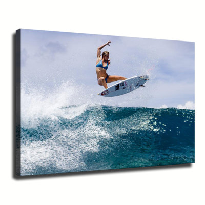 Soul Surfer Still Surfing Canvas Wall Art Framed Ready to Hang Living Room Bedroom Home Decor