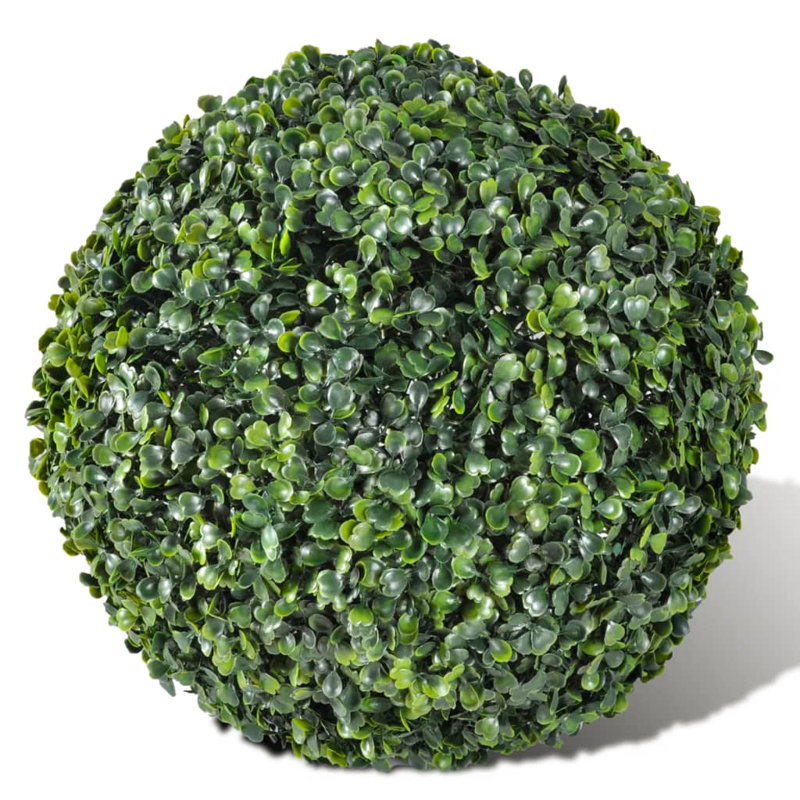 Faux Foliage Topiary, 27cm H x 27cm W x 27cm D