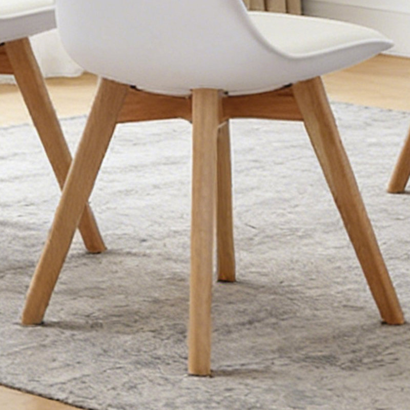 Ensemble de chaises de salle à manger 4 pièces, Blanc