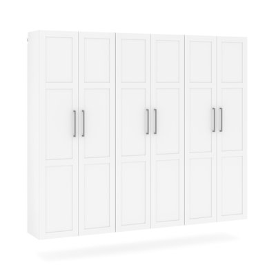 Garagecore 3 Shallow Cabinetss & Doors In White