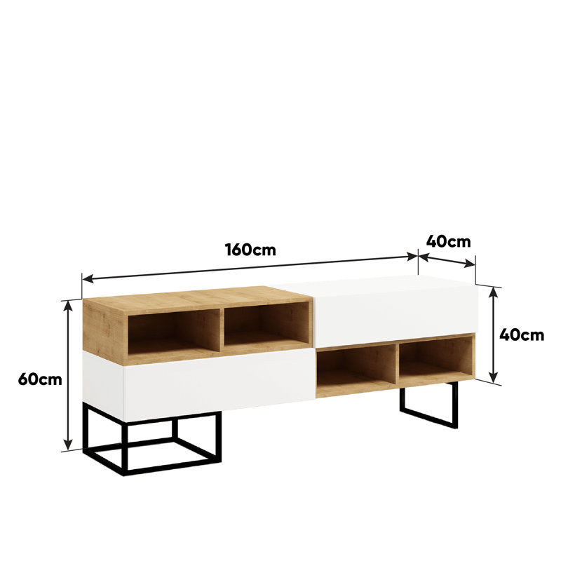 Harlynn Unfinished TV Stand with Fireplace Included