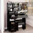 37 - Inch Left Drawer Vanity Table With Cushioned Stool, Touch Operated Tri Color Brightness Adjustable Mirror And Abundant Storage For Spacious Areas 37" Desktop Sliding Sensitive Switching