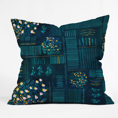 Iveta Abolina Smokey Fields Throw Pillow