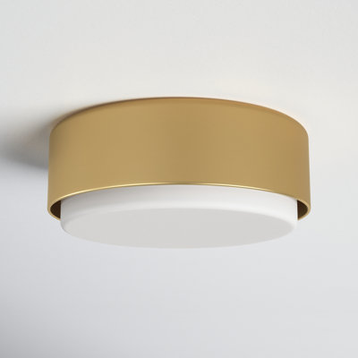 Fitzgerald 2 Light Glass Flush Mount