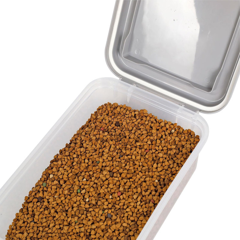 Grey Pet Food Storage Container