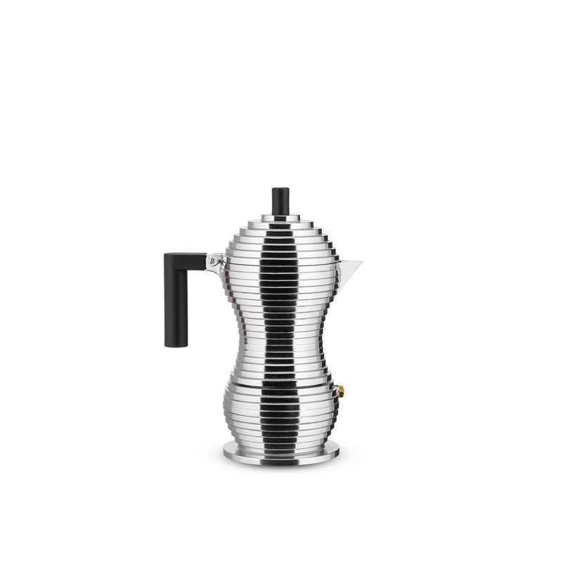 Pulcina Espresso Coffee Maker, 3 Cup, Black