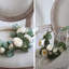 Anneau floral avec jet de feuilles eucalyptus rond