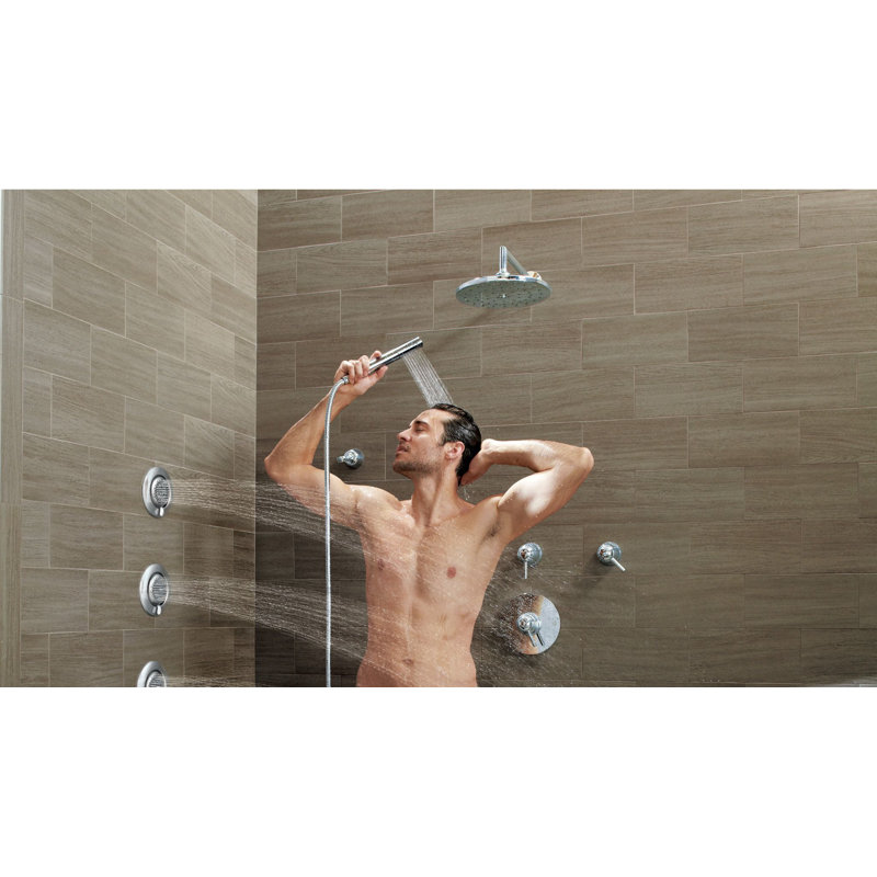 Pomme de douche à jet de pluie avec immersion Waterhill, Chrome