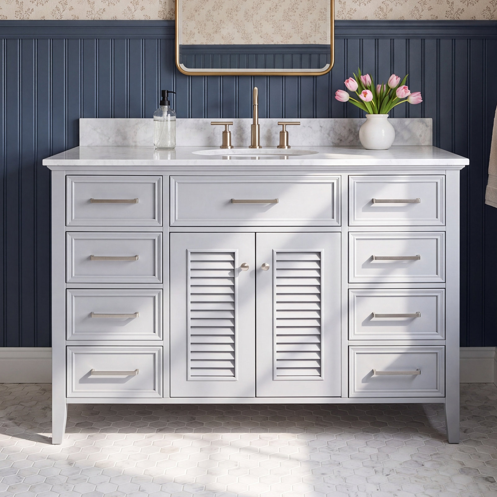 49'' Single Bathroom Vanity, Gray