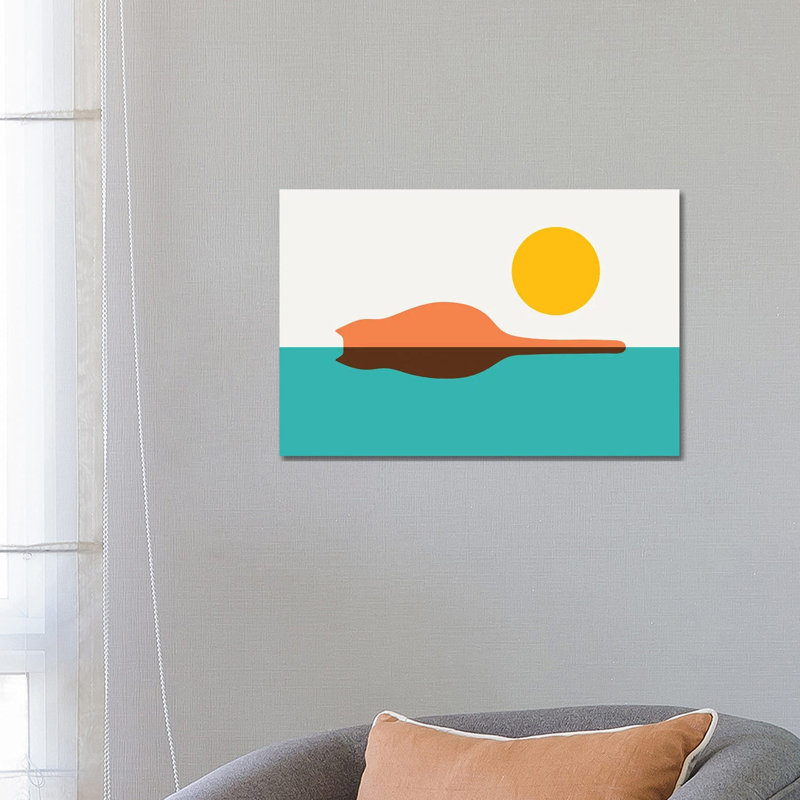 Cat Landscape II 1 Piece Wrapped Canvas Wall Art, 66.04 cm H x 45.72 cm W x 3.175 cm D