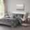Ensemble de housse de couette en velours avec coussin décoratif - Velours matelassé Glam Luxury