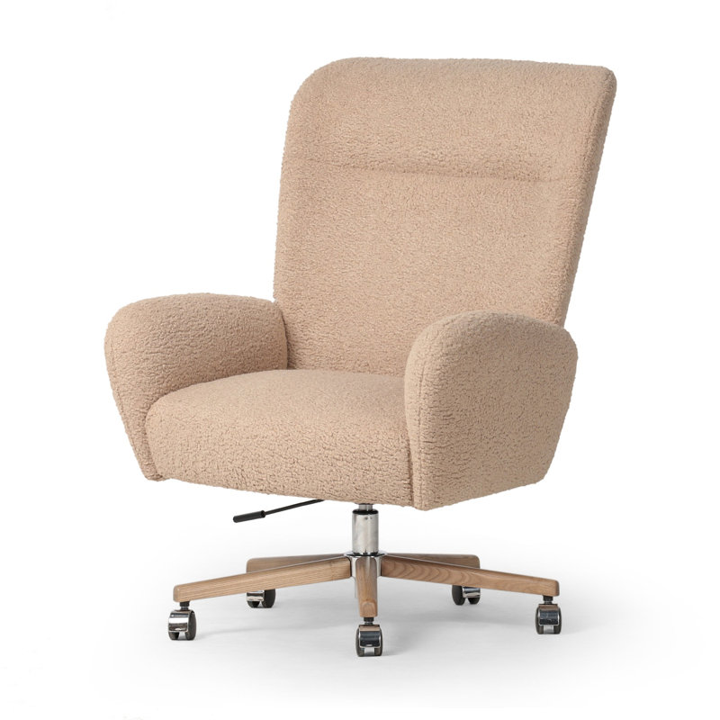 Cade Desk Chair-Sheepskin Camel