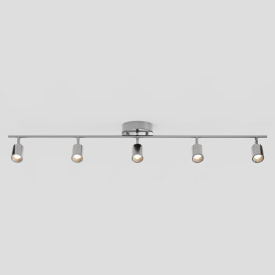 Shura 5-Light Integrated LED Track Light with Rotatable Heads, 4 ft. Track Lighting Kit, 3000k, 2450 Lumen