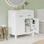 Meuble-lavabo 30 po avec lavabo en céramique, portes à fermeture en douceur-967270911