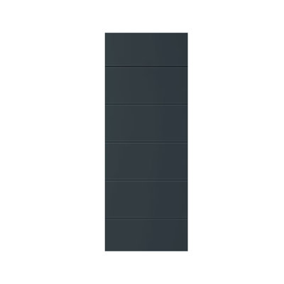 80'' Hollow Paneled Painted without Installation Hardware Kit Sliding Closet Doors