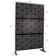 Paravent en métal l 76 po H48 po - autoportant pour patio, terrasse, balcon. Décoratif, rouille, se rehausse dans divers espaces extérieurs et intérieurs. Idéal bureaux, vestiaires. , Rouille-122460657
