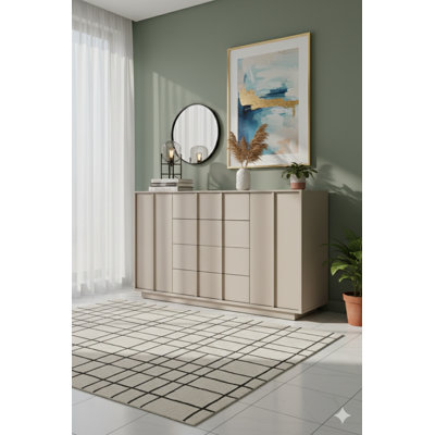 Lugano 160cm W 4 - Drawer Chest of Drawers