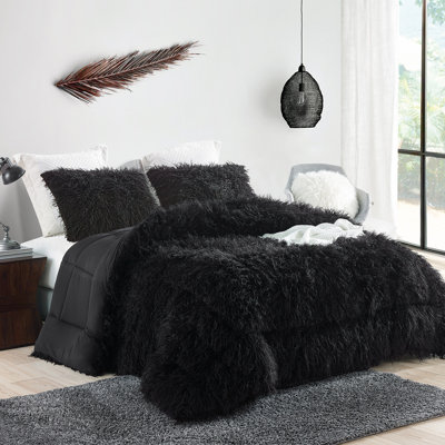 Black Bear Coma Inducer Faux Fur Oversized Comforter