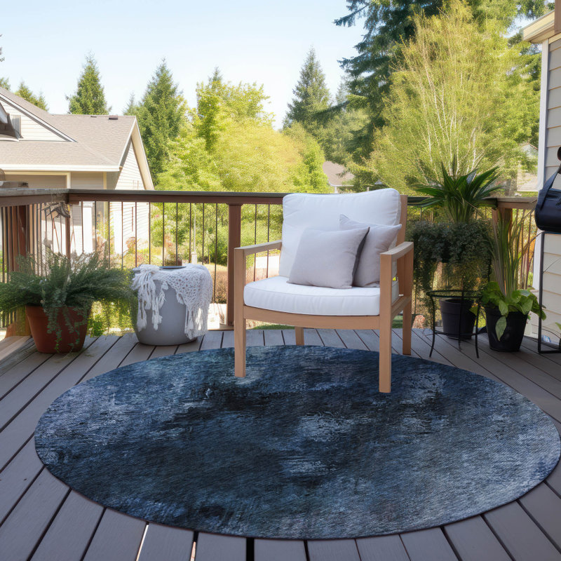 Fayme Indoor / Outdoor Rug, Round 8'