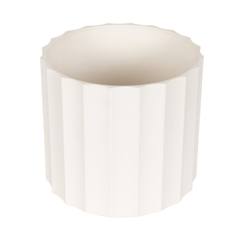 Jibbs Scalloped Round Indoor Planter Pot