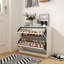 Armoire de rangement à chaussures à 2 niveaux avec vestibules pour vestibule