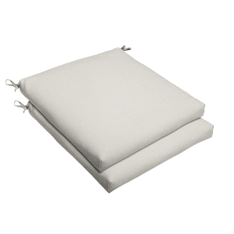 Darla Lizzy Indoor/Outdoor Chair Cushion, Cream, 19" x 19"