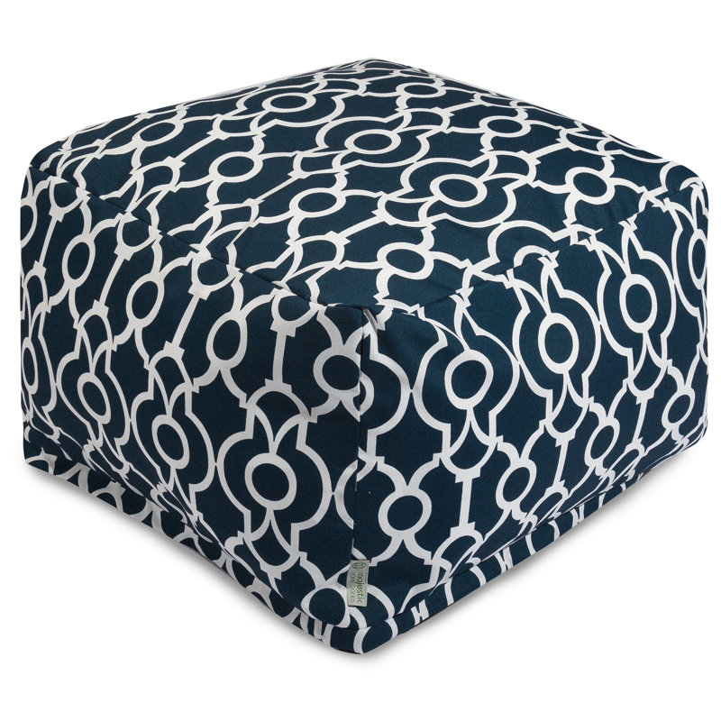 Montalvo Outdoor Ottoman, Navy