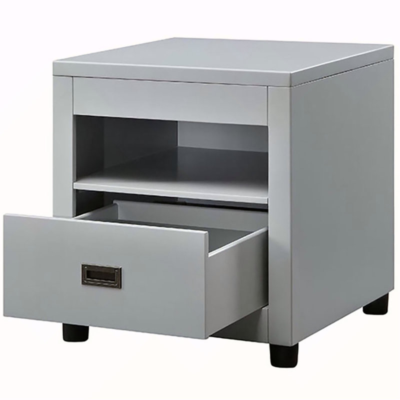 Table de bout avec rangement Dove Grey