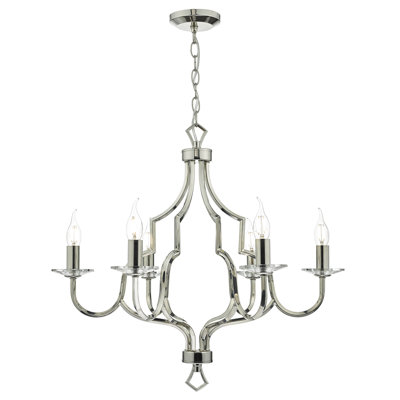 Heckart 6 - Light Candle Style Chandelier