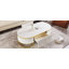 Table basse moderne ovale avec tiroirs