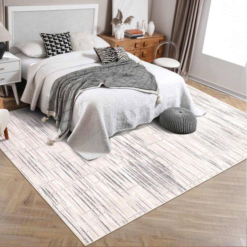 Tapis de salle à manger à rayures, Rectangle 10 pi x 13 pi