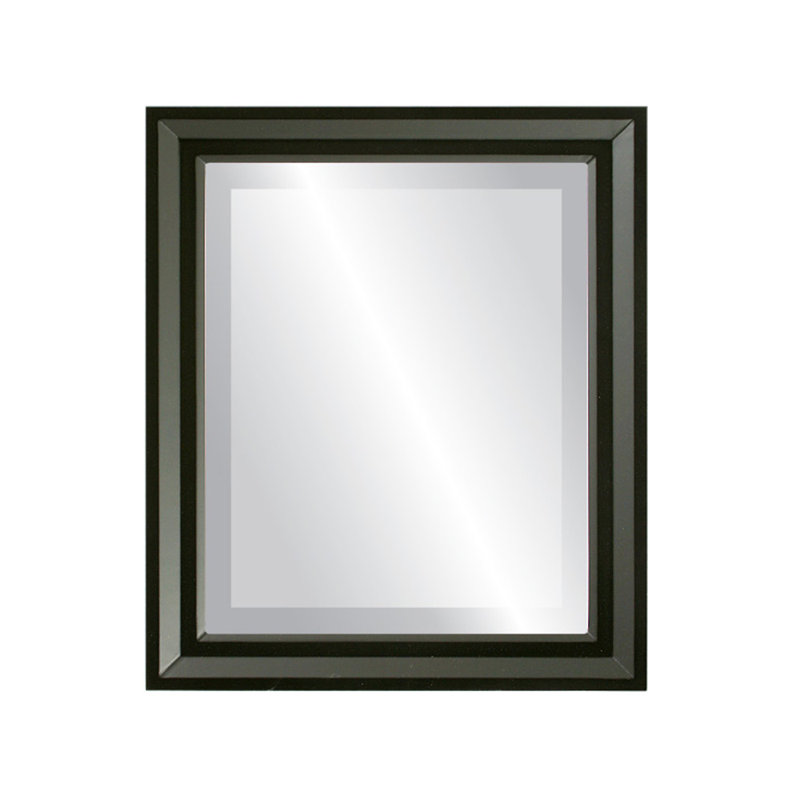 Goulet Rectangle Mirror, 27" H x 23" W, Matte Black