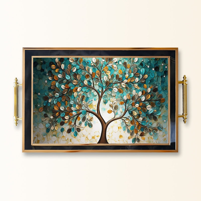 Élégant plateau en verre de 19,7 po x 11,4 po x 1,4 po | Fabrication 100% verre durable | Facile à nettoyer avec un chiffon humide | Idéal pour le service, la présentation décorative et l'organisation | Ajout élégant à la décoration intérieure